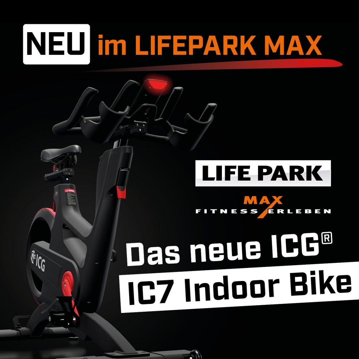 Das neue ICG®  IC7 Indoor Cycle — ab 23. Februar im LIFEPARK MAX